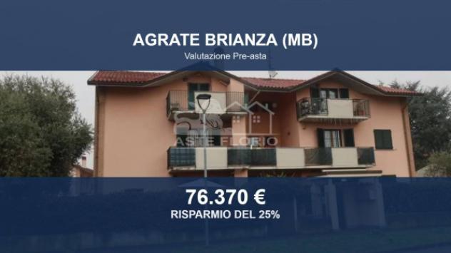 Immobile in asta di 56 m², box auto doppio in vendita a Agrate Brianza