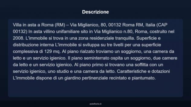 Immobile in asta di 129 m², box auto in vendita a Roma - Foto 4