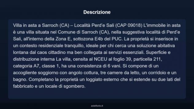 Immobile in asta di 90 m² con più di 5 locali in vendita a Sarroch - Foto 3