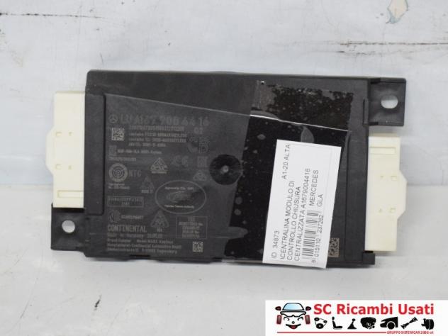 Centralina Chiusura Centralizzata Mercedes Gla A1679004416 - 34873 - Foto 3