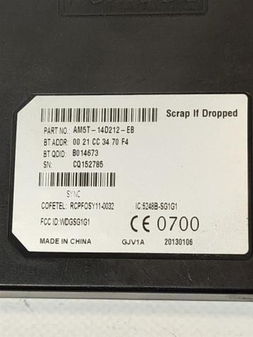 MODULO CONTROLLO BLUETOOTH FORD C - Max Serie AM5T-14D212-EB T1DA diesel 1560 (10) - Foto 2