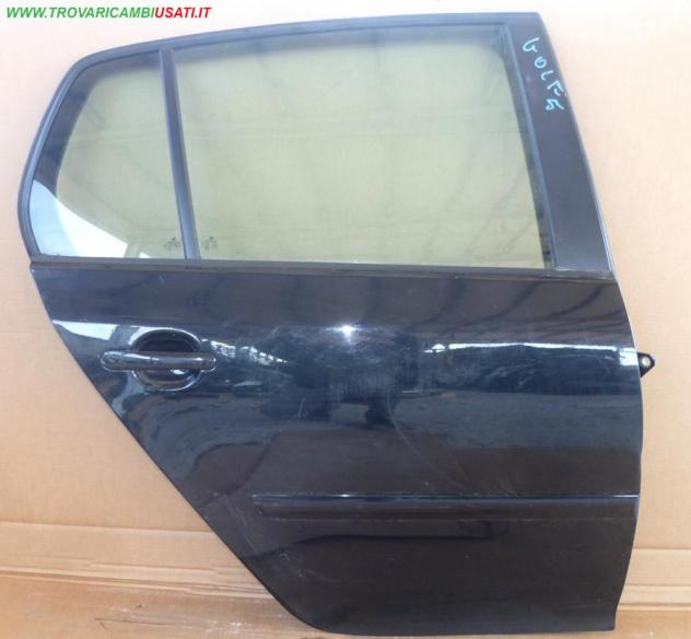 PORTA POST.D. NERO MET. C/ALZ. E SERR. (Sgn. Grd)  Carrozzeria  Lamierati esterni  Porte  Porta post. dx. VOLKSWAGEN - GOLF 5 - 01-11-2003 - 01-11-200