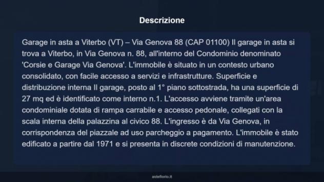 Immobile in asta di 27 m² in vendita a Viterbo - Foto 3