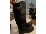Stivaletto donna nero in similpelle misura 40
