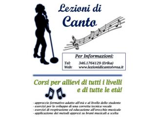Lezioni di Canto Moderno e Jazz