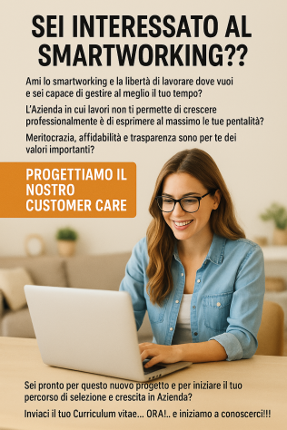 OPERATORE WEB COMMERCE - SMARTWORKING