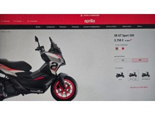 APRILIA SR GT 200 SR GT 200 SPORT ABS EURO 5 + rif. 23400592