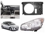 Peugeot 308 frontale paraurti fanale cofano radiatore kit airbag 11 12 13