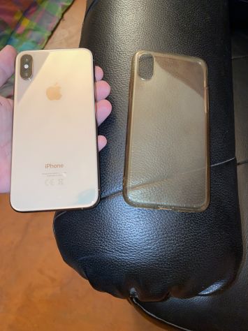 1 COVER TRASPARENTE USATA MA INTEGRA COMPATIBILE PER SMARTPHONE APPLE IPHONE XS - Foto 2
