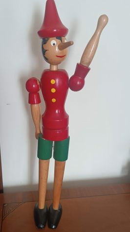 Pinocchio burattino in legno anni 70 - Foto 2