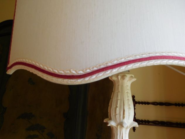Lampada da terra antica finemente intagliata,ventola e impianto elettrico nuovi! - Foto 2