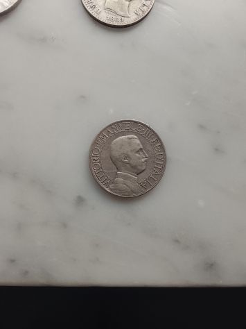 Argento 2 lire 1908 Moneta del Regno d'Italia da collezione 1800 1900 - Foto 2
