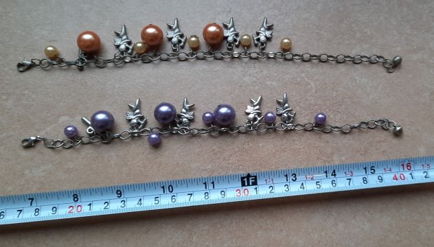 BRACCIALETTI CON CIONDOLI PENDENTI 2 pz. - Foto 6