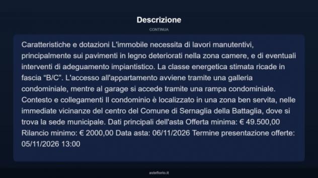 Immobile in asta di 104 m², box auto in vendita a Sernaglia della Battaglia - Foto 10