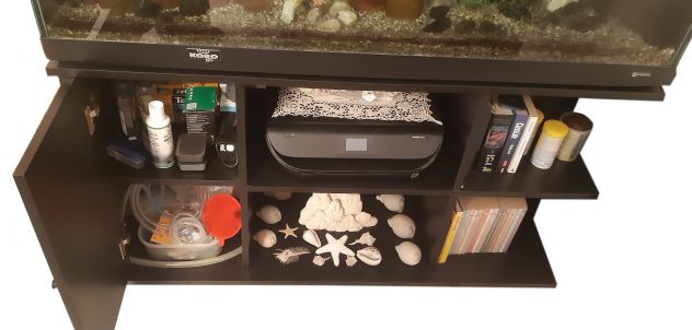 Acquario usato 340 litri (125x62x49) + mobile (125x71x49) - Foto 4