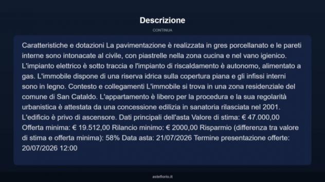 Immobile in asta di 70 m² in vendita a San Cataldo - Foto 17