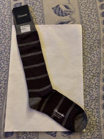 CALZE NUOVE DA UOMO IN COTONE E SETA FIRMATE ORIGINALI DRUMOHR,MADE IN ITALY - Foto 5