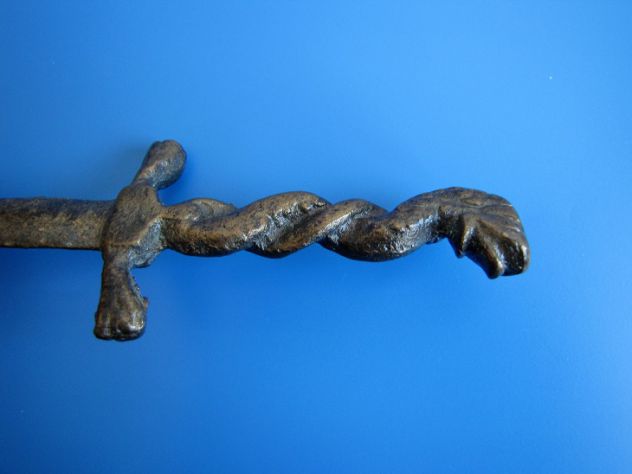 Antico tagliacarte in bronzo fuso - Foto 5