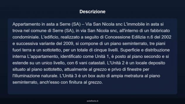 Immobile in asta di 38 m², box auto in vendita a Serre - Foto 4