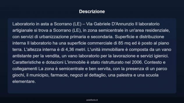 Immobile in asta di 85 m² in vendita a Scorrano - Foto 4
