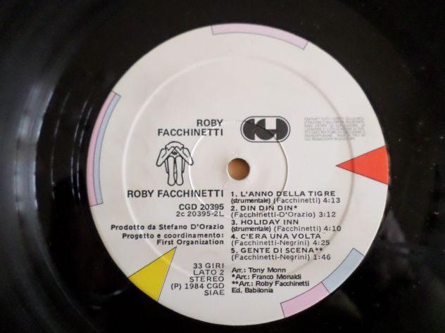 ROBY FACCHINETTI (POOH) Same - LP / 33 giri 1° Stampa Italy 1984 CGD - Foto 5