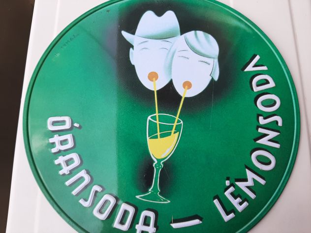 INSEGNA ORANSODA LEMONSODA TARGA IN RILIEVO - Foto 5