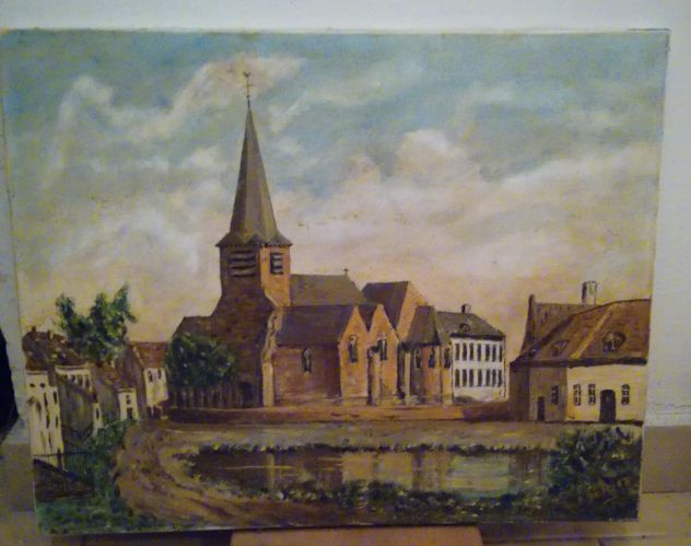 Quadro olio su tela - paesaggio nordico - Foto 2