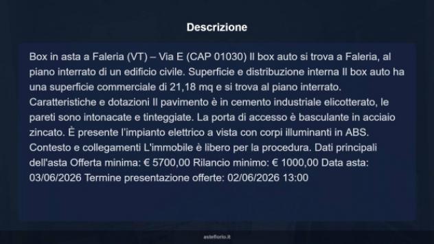 Immobile in asta di 21 m² in vendita a Faleria - Foto 7