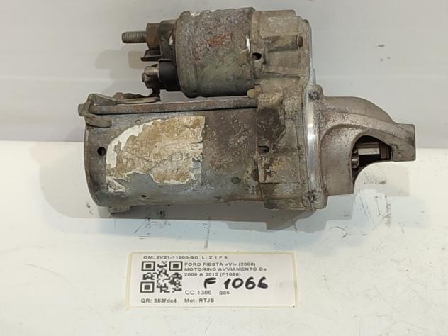 MOTORINO D' AVVIAMENTO FORD Fiesta 6° Serie 8V21-11000-BD RTJB bifuel/gas 1388 (0817) - Foto 2