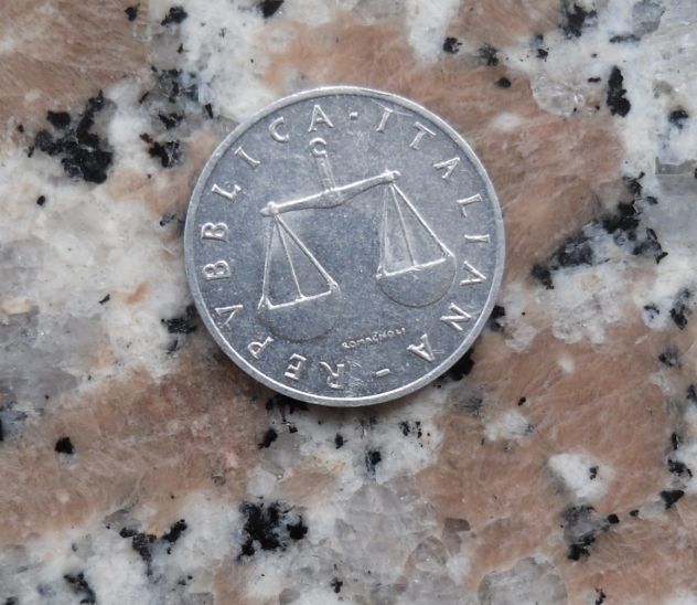 MONETA DA 1 LIRA DEL 1957 REPUBBLICA ITALIANA - - Foto 2