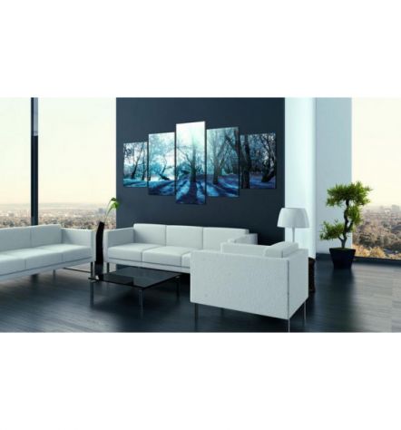 Quadro Foresta Magica - Blu - 100x50 E 200x100 - ARREDALACASA - Foto 2