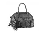 borsa grigia con paillettes