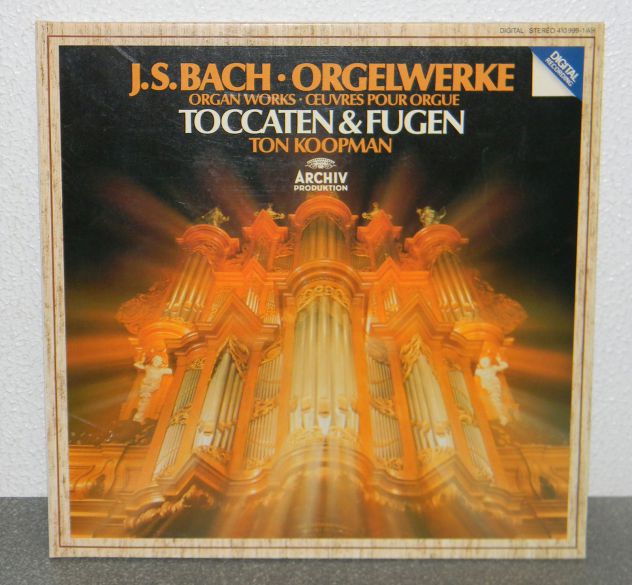 LP IN VINILE DI MUSICA CLASSICA "TOCCATEN &amp; FUGEN" DI 'JOHANN SEBASTIAN BACH'