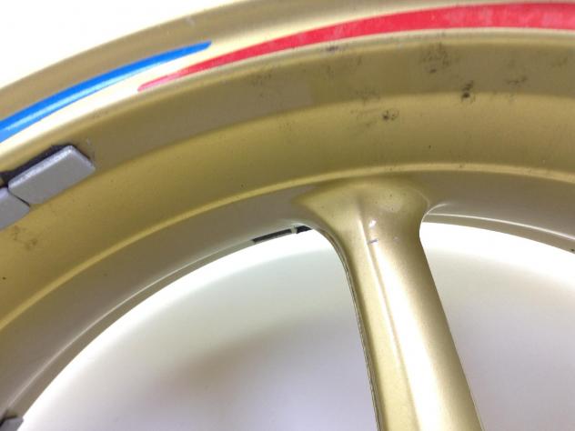 TRIUMPH DAYTONA 675 R 675 CERCHIO RUOTA POSTERIORE 15 X 5.50 2009 2012 - Foto 4