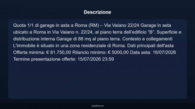 Immobile in asta di 88 m² in vendita a Roma - Foto 5