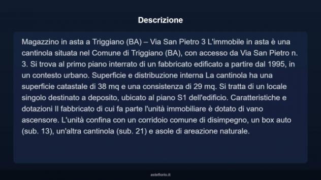 Immobile in asta di 38 m² in vendita a Triggiano - Foto 4