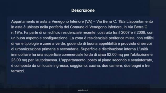 Immobile in asta di 92 m² con più di 5 locali e box auto doppio in vendita a Venegono Inferiore - Foto 14
