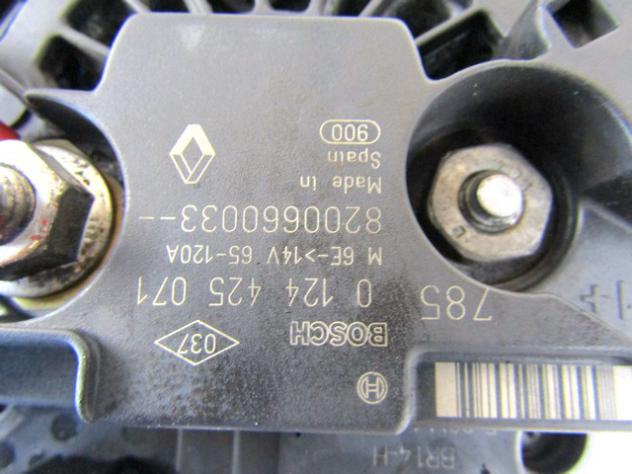 0124425071 ALTERNATORE RENAULT MODUS 1.5 D 63KW 5M 5P (2007) RICAMBIO USATO 8200660033 - Foto 2