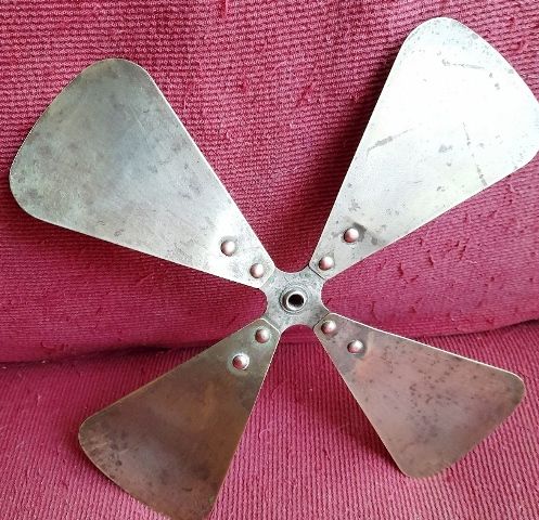 pala ventilatore in ottone modelli vintage 25x25 - Foto 2