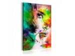 Quadro Con Una Ragazza Colorata - ARREDALACASA
