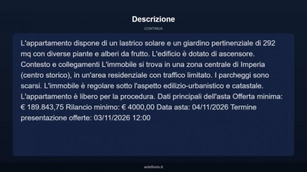 Immobile in asta di 229 m² in vendita a Imperia - Foto 12
