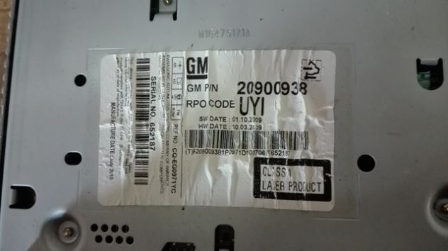 Autoradio Chevrolet Cruze del 2010 - Foto 4