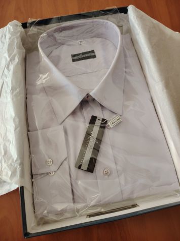 Camicia Uomo "LAVIS" Classic Calibrata manica lunga -Tg 49 collo 20 NUOVO - Foto 7