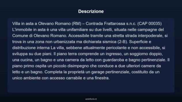 Immobile in asta di 3150 m², box auto in vendita a Olevano Romano - Foto 3