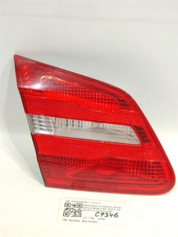 STOP POSTERIORE SINISTRO INTEGRATO NEL PORTELLO MERCEDES Classe B W246 2° Serie A2468200764 651901 (12)