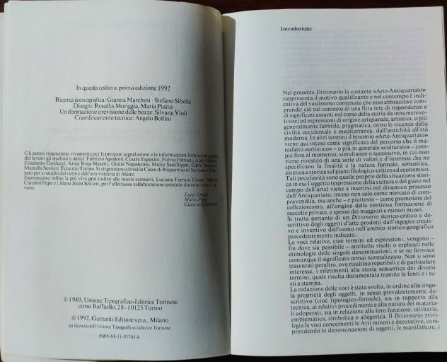 DIZIONARIO DI ANTIQUARIATO. - Foto 3