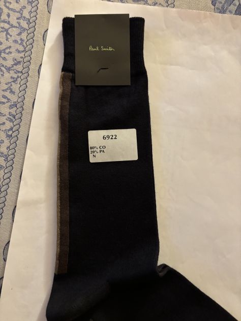 CALZE NUOVE DA UOMO FIRMATE ORIGINALI PAUL SMITH,MADE IN ITALY - Foto 6