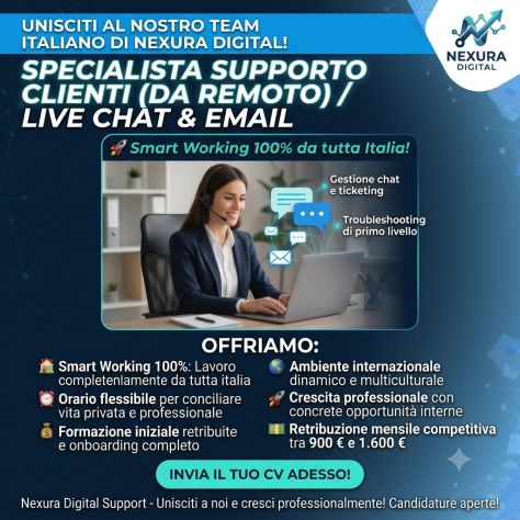 Customer Support Specialist (Live Chat &amp; Email) – Full Remote