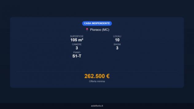 Immobile in asta di 105 m², box auto in vendita a Pioraco - Foto 15