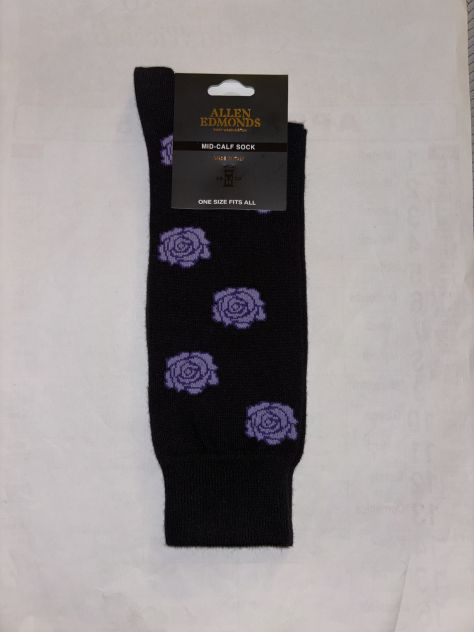 CALZE NUOVE DA DONNA IN COTONE FIRMATE ORIGINALI ALLEN EDMONDS,MADE IN ITALY